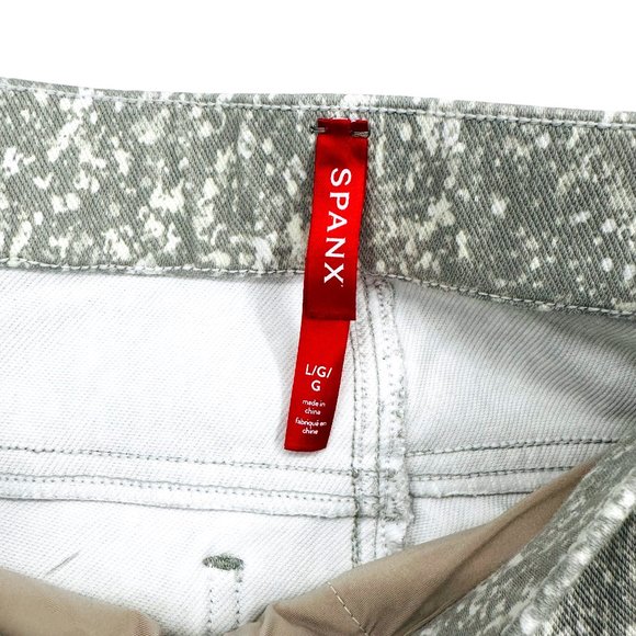 Spanx Ankle Jeanish Leggings in Speckled Grey New Size Large - Picture 5 of 7